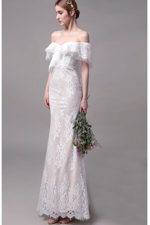 Moderno Vestido de Novia de De moda de Escote con Hombros caídos de Recatado - Foto 5