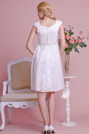Brillant Empire Taille Romantisches Einfaches Brautkleid mit Gürtel - Bild 3