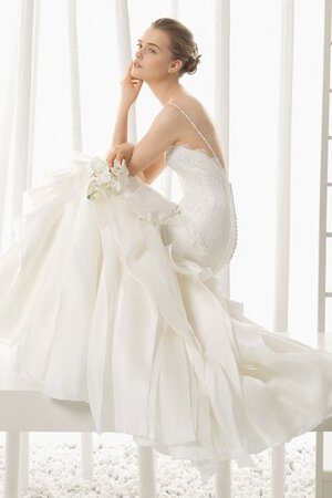 Abito da Sposa a Sala in Pizzo Schiena Nuda Lungo Moderno All Aperto - Foto 3