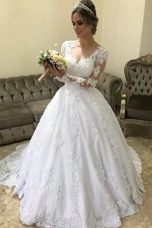 Robe de mariée divin de mode de bal appliques elégant solennel - Photo 1