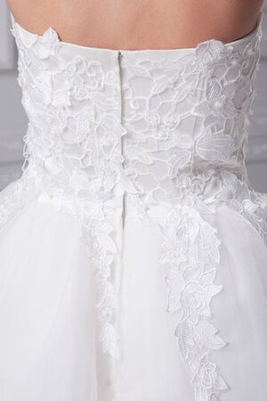 Robe douce seize courte manche nulle ligne a appliques en tulle - Photo 6