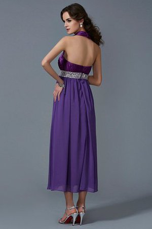 Vestido de Dama de Honor de Corte princesa de Cremallera de Hasta el Tobillo - Foto 2