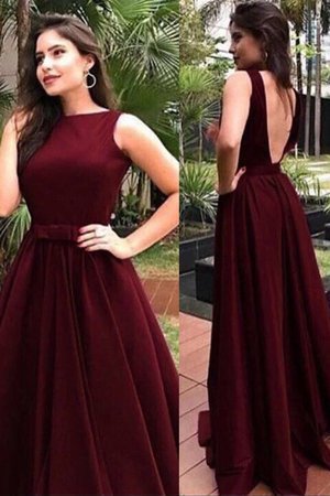 Robe de bal spécial ceinture avec sans manches satin tissé extensible de princesse - Photo 1