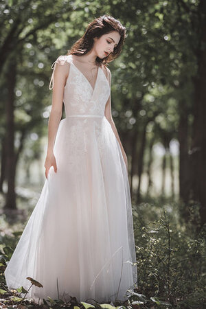 Robe de mariée a plage en tout plein air bretelles spaghetti morden vintage - Photo 2