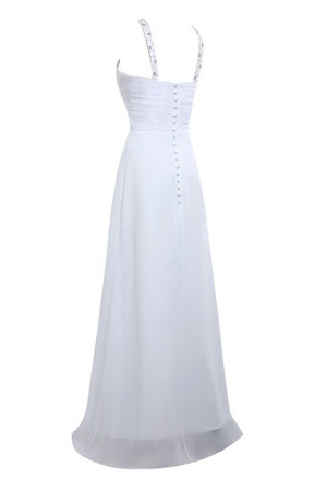Kunstseide Vintage A-Linie schick swing Brautkleid mit Pailletten - Bild 7