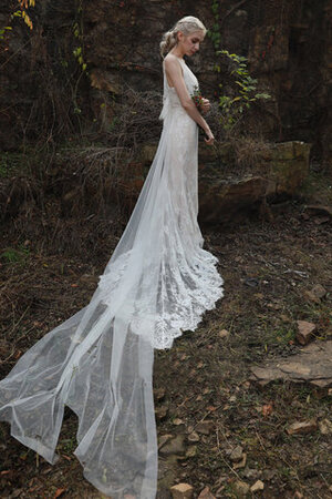 Abito da sposa sensuale delicato sirena cerniera retro all aperto - Foto 6