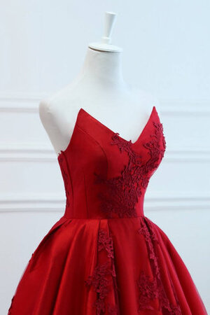 Robe de mariée de bustier a-ligne avec fleurs accrocheur longue - Photo 5