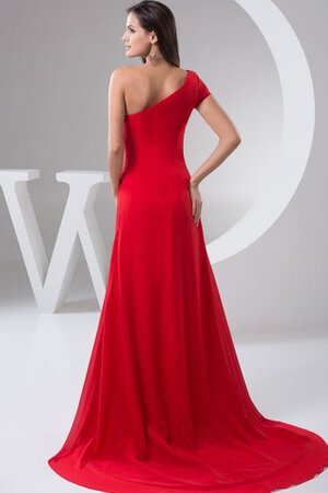 Vestido de Noche de Corte Recto de Un sólo hombro de Apertura Frontal - Foto 7
