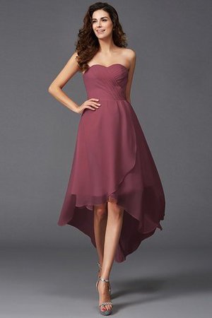 Vestido de Dama de Honor de Corte princesa de Escote Corazón - Foto 4