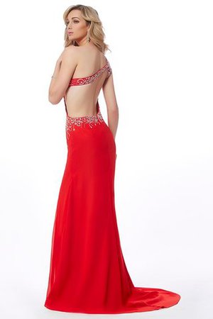 Robe de soirée longue ligne a dos nu manche nulle avec chiffon - Photo 2