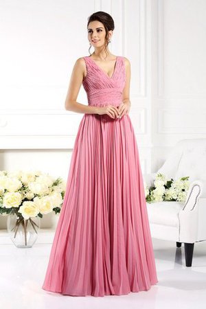 Abito mamma Sposa A-Line Formale con Piega con Festone Principessa - Foto 1
