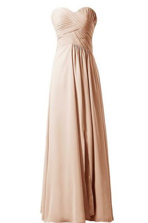 Robe demoiselle d'honneur plissage naturel ruché ligne a avec chiffon - Photo 9