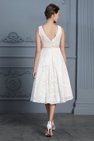 Abito da sposa senza maniche squisito principessa a-line cerniera v-scollo - Foto 2