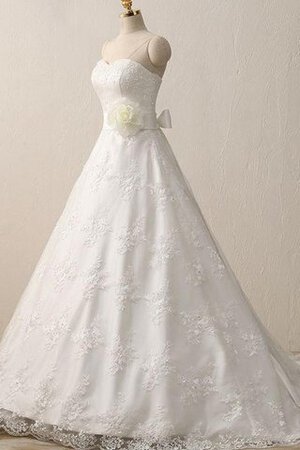 Kirche Satin Sweep train festliches romantisches Modern Brautkleid - Bild 1
