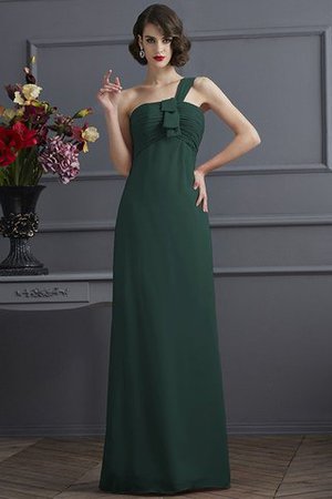 Robe demoiselle d'honneur longue plissé avec sans manches collant en chiffon - Photo 14