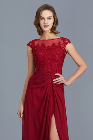 Etui Faszinierend Normale Taille Schaufel-Ausschnitt Bodenlanges Brautmutterkleid - Bild 7