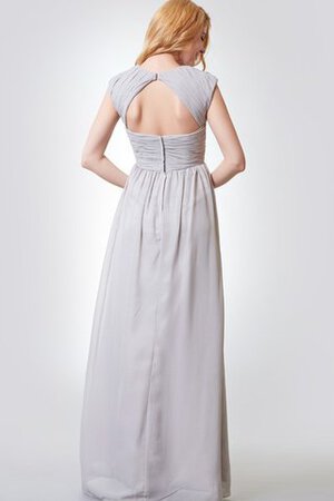 Elegante Vestido de Dama de Honor de Corte-A en Gasa de Volantes Adorno de Hasta el suelo - Foto 3