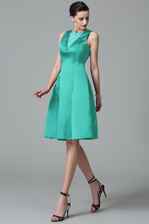 Robe demoiselle d'honneur en satin de lotus avec zip manche nulle de princesse - Photo 15