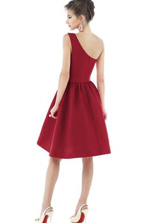 Reißverschluss a linie Ärmelloses kurzes Brautjungfernkleid - Bild 6