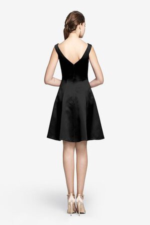 Vestido de Dama de Honor de Corte-A de Sin mangas de Escote en V de Corto con Bolsillos - Foto 5