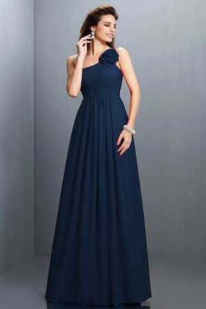 Ärmelloses A Linie Reißverschluss Plissiertes Brautjungfernkleid aus Chiffon - Bild 10