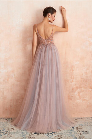 Robe de bal fait main avec perle textile en tulle longue exclusif - Photo 5