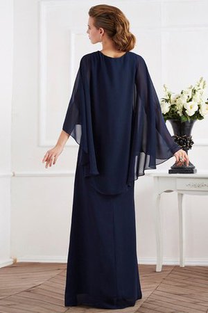 Hoher Kragen Chiffon Ärmelloses Bodenlanges Anständiges Brautmutterkleid - Bild 2