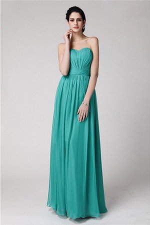 Robe demoiselle d'honneur plissage longue au drapée fermeutre eclair de fourreau - Photo 1
