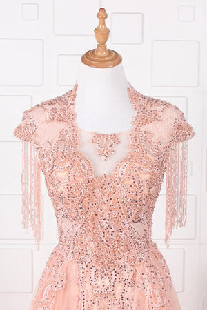 A-Linie Queen Neckline Ziemlich Ärmelloses Ausgefallenes Brautkleid - Bild 6
