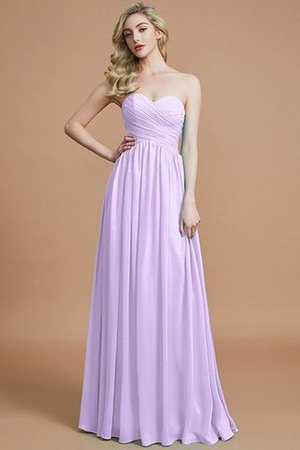 Herz-Ausschnitt Chiffon Ärmelloses Normale Taille Brautjungfernkleid mit hoher Tailler - Bild 24