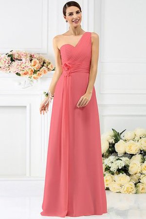 Robe demoiselle d'honneur longue plissé manche nulle avec fronce en chiffon - Photo 28