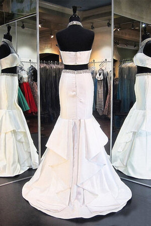 Halle Absorbierend Reißverschluss Ballkleid mit Rüschen ohne Ärmeln - Bild 2