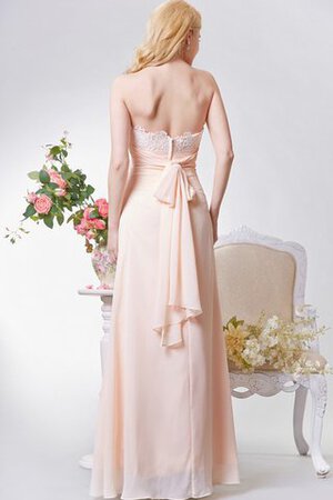 Chiffon plissiertes A-Line bodenlanges romantisches Brautjungfernkleid mit Reißverschluss - Bild 3