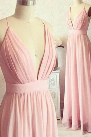 Glamourös Prinzessin A Linie Spaghetti Träger Ärmellos Abendkleid - Bild 1