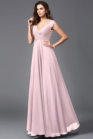 Vestido de Dama de Honor de Corte-A de Imperio Cintura de Hasta el suelo - Foto 21