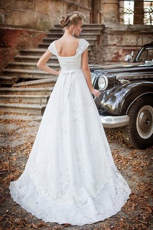 Abito da Sposa in pizzo in Pizzo con paillette Lungo a Spiaggia Spazzola Treno - Foto 3