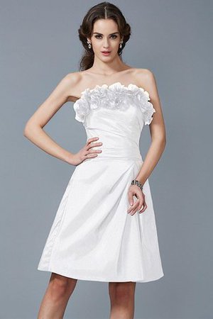 Robe demoiselle d'honneur facile en taffetas de fourreau de bustier fermeutre eclair - Photo 29