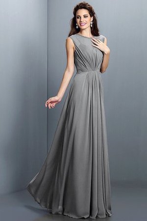 Prinzessin A Linie Plissiertes Normale Taille Brautjungfernkleid mit Drapierung - Bild 27