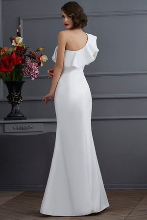 Meerjungfrau Normale Taille Bodenlanges Sittsames Abendkleid mit Rüschen - Bild 2