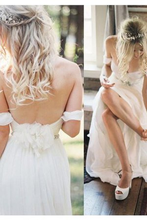 Robe de mariée nature charmeuse romantique derniere tendance avec manche courte - Photo 5