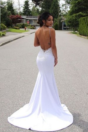 Robe de mariée passionnant jusqu'au sol en satin facile longue - Photo 2