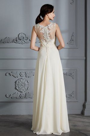 Abito da Sposa A Terra Principessa Senza Maniche Semplice A-Line - Foto 7