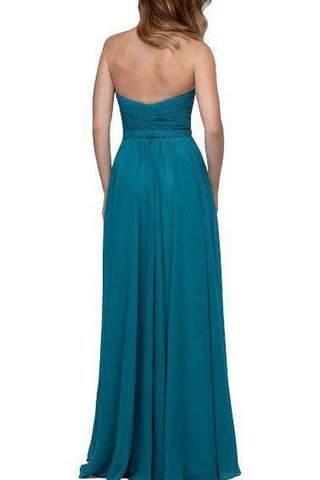 Robe demoiselle d'honneur de bustier en chiffon ruché ligne a - Photo 2