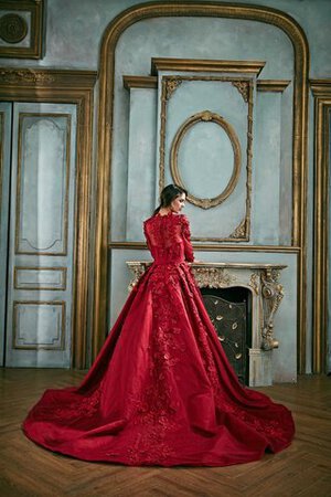 Abito da sposa in tulle a sala a terra sogno meraviglioso coda a strascico cappella - Foto 2
