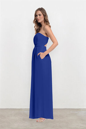 Robe demoiselle d'honneur morden avec zip impressioé naturel luxueux - Photo 4