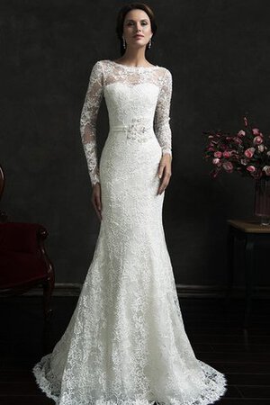 Abito da Sposa con Applique Semplice Sirena in Pizzo Elegante decorato - Foto 1
