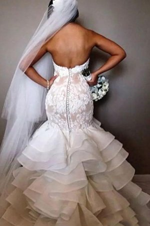 Robe de mariée a salle intérieure de lotus attrayant plissé longue - Photo 3