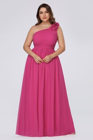 Robe de bal distinctif ceinture haut manche nulle en satin extensible en grandes tailles - Photo 4