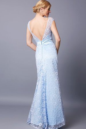 Sencillo Vestido de Fiesta en Encaje de Baja escote en V de Recatado - Foto 3