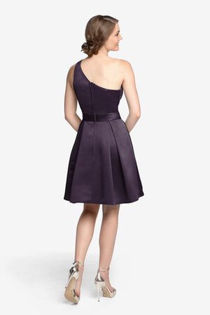 Plissiertes Ein Schulter mini Brautjungfernkleid - Bild 8